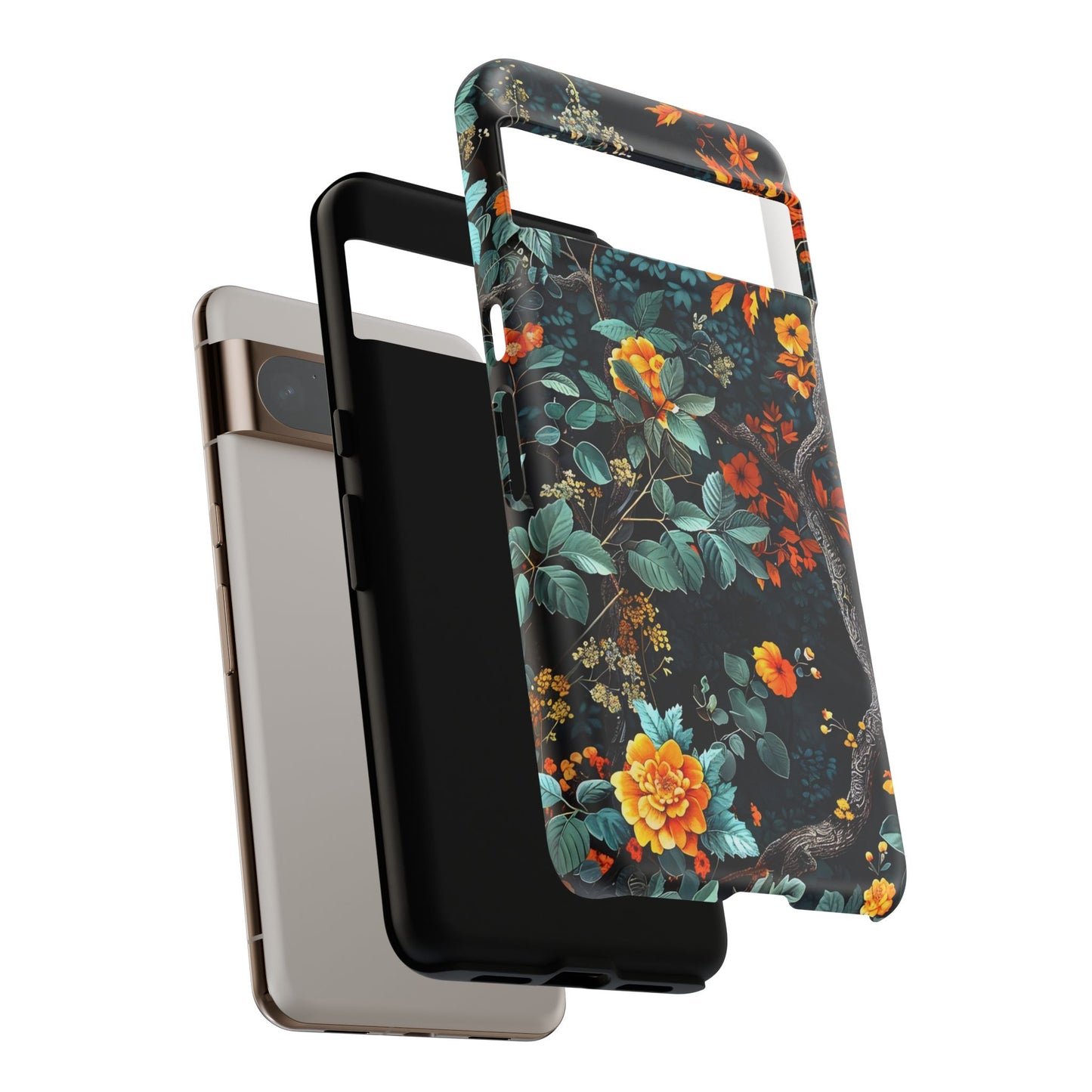 Floral Phone Case | Tough Cases, Protective Cover, Gift for Her, Autumn Vibes, Floral Phone Accessory, Unique Design