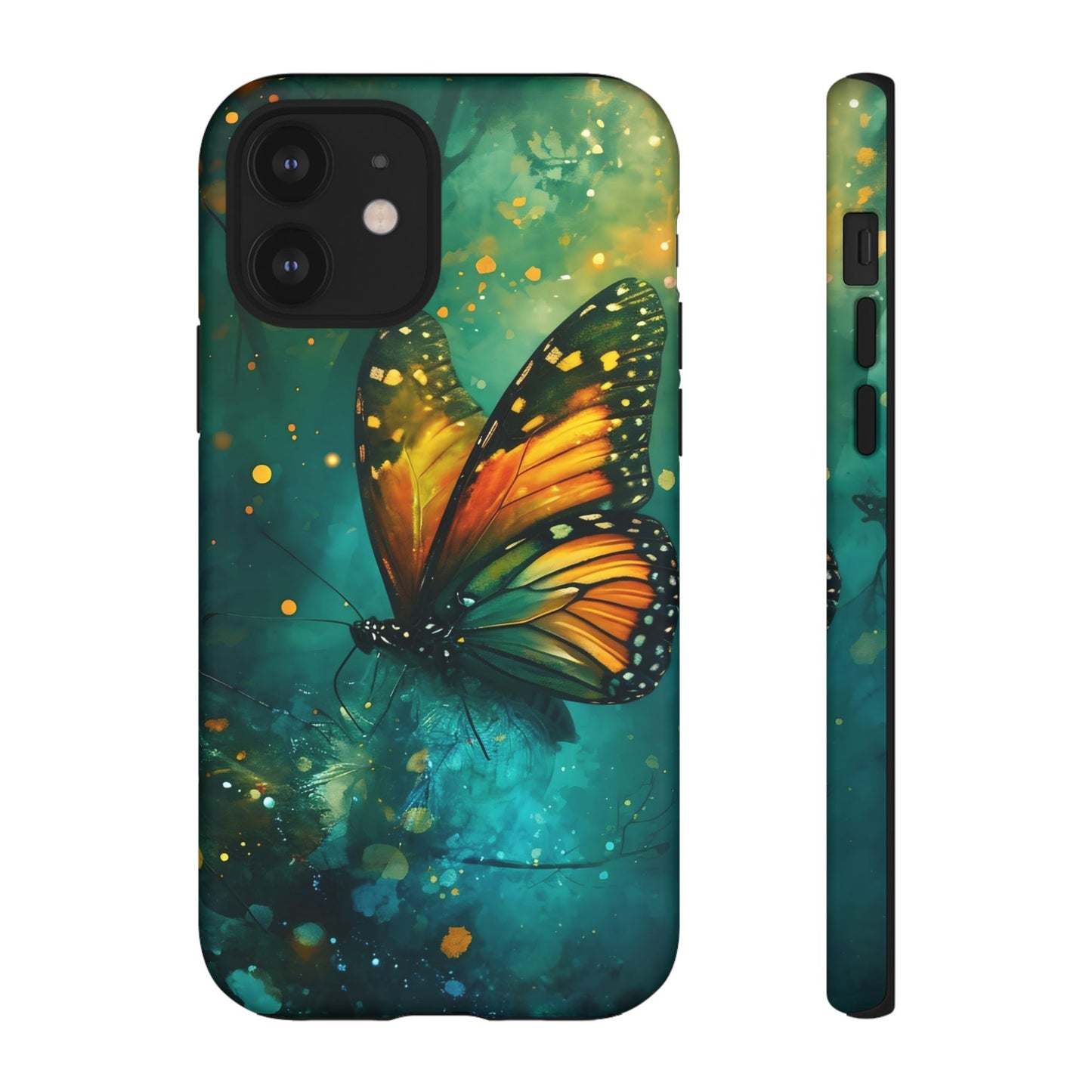 Colorful Butterfly Phone Case, Tough Cases for iPhone and Samsung, Cute Tech Accessories, Nature Lovers Gift, Vibrant Floral Design