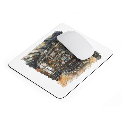 Elegant Vintage Bar Mouse Pad, Office Desk Accessory, Gift for Home, Gamers, Drink Lovers, Unique Mouse Mat