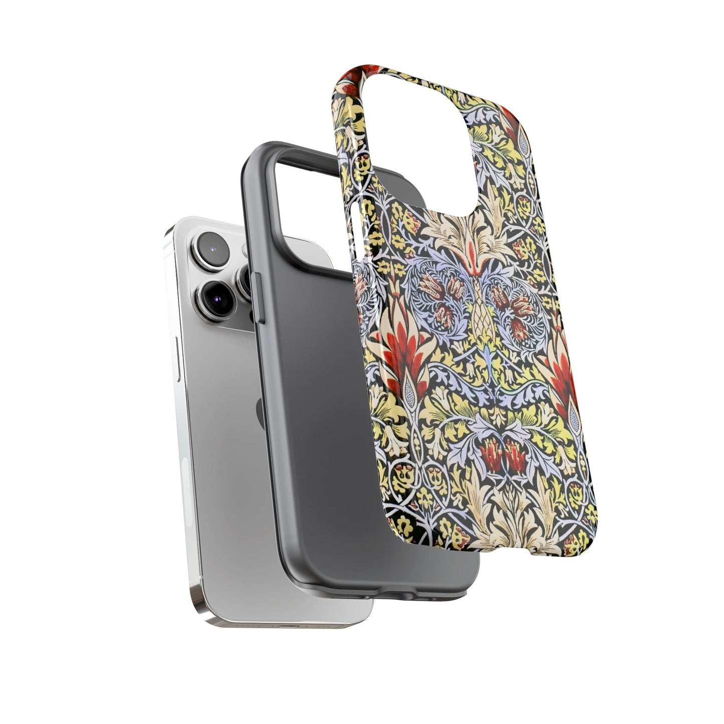 Stylish Phone Case - Floral Design, Tough Cases, Gift for Her, Phone Accessories, Trendy Tech, Unique Cell Phone Cover