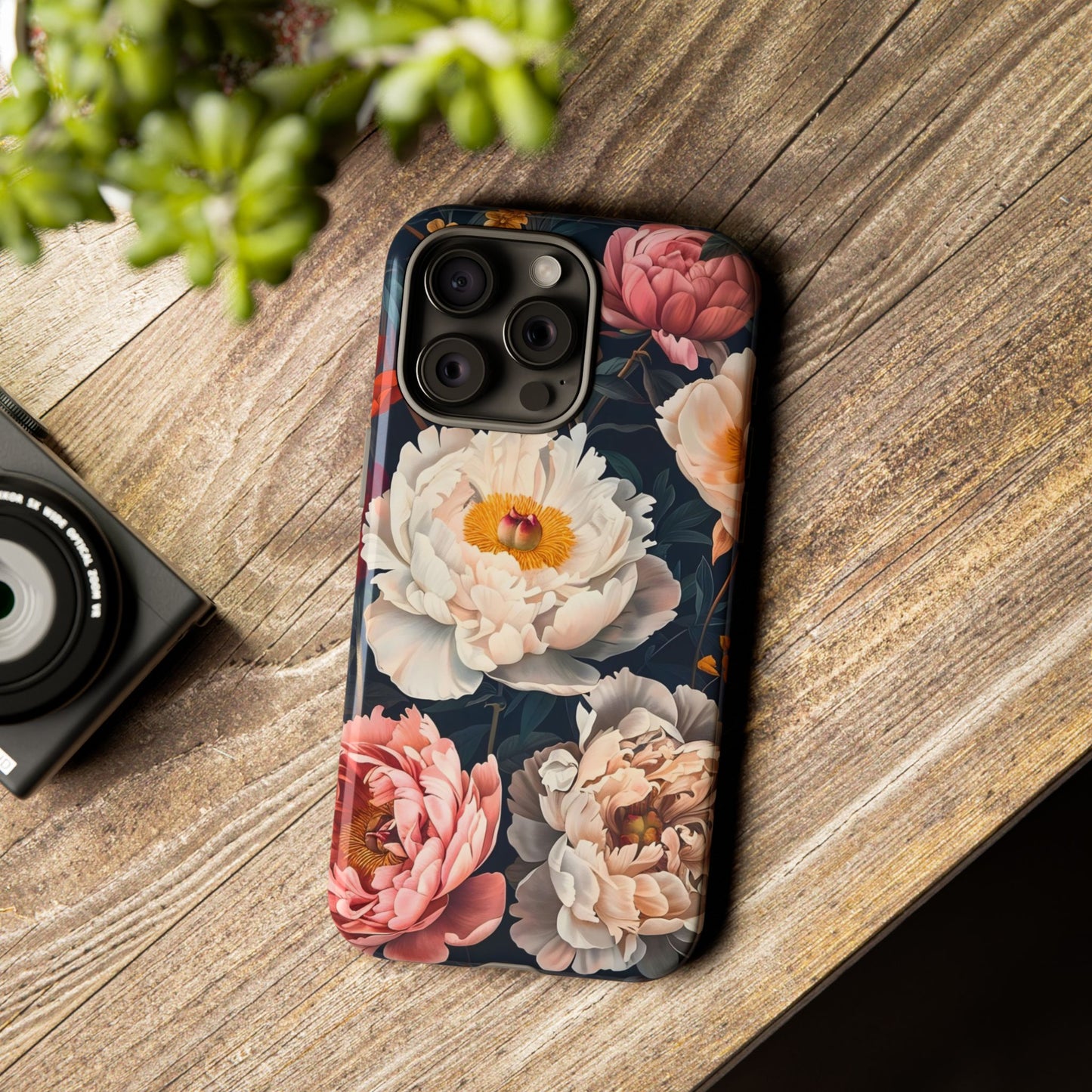 Floral Phone Case, Tough Phone Cover, Flower Design, Unique Gift for Her, Trendy Accessory, Spring Decor
