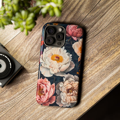 Floral Phone Case, Tough Phone Cover, Flower Design, Unique Gift for Her, Trendy Accessory, Spring Decor
