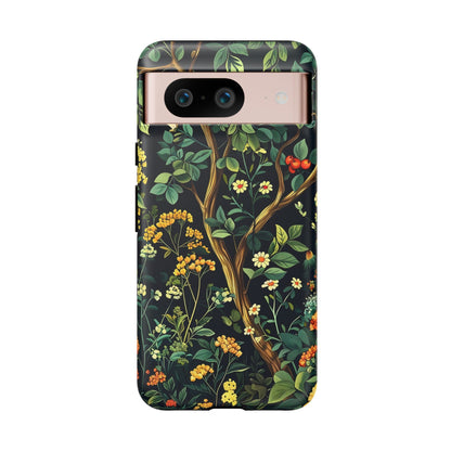 Floral iPhone Case, Nature Inspired Tough Case, Botanical Phone Cover, Eco-Friendly Gift, Unique Floral Design