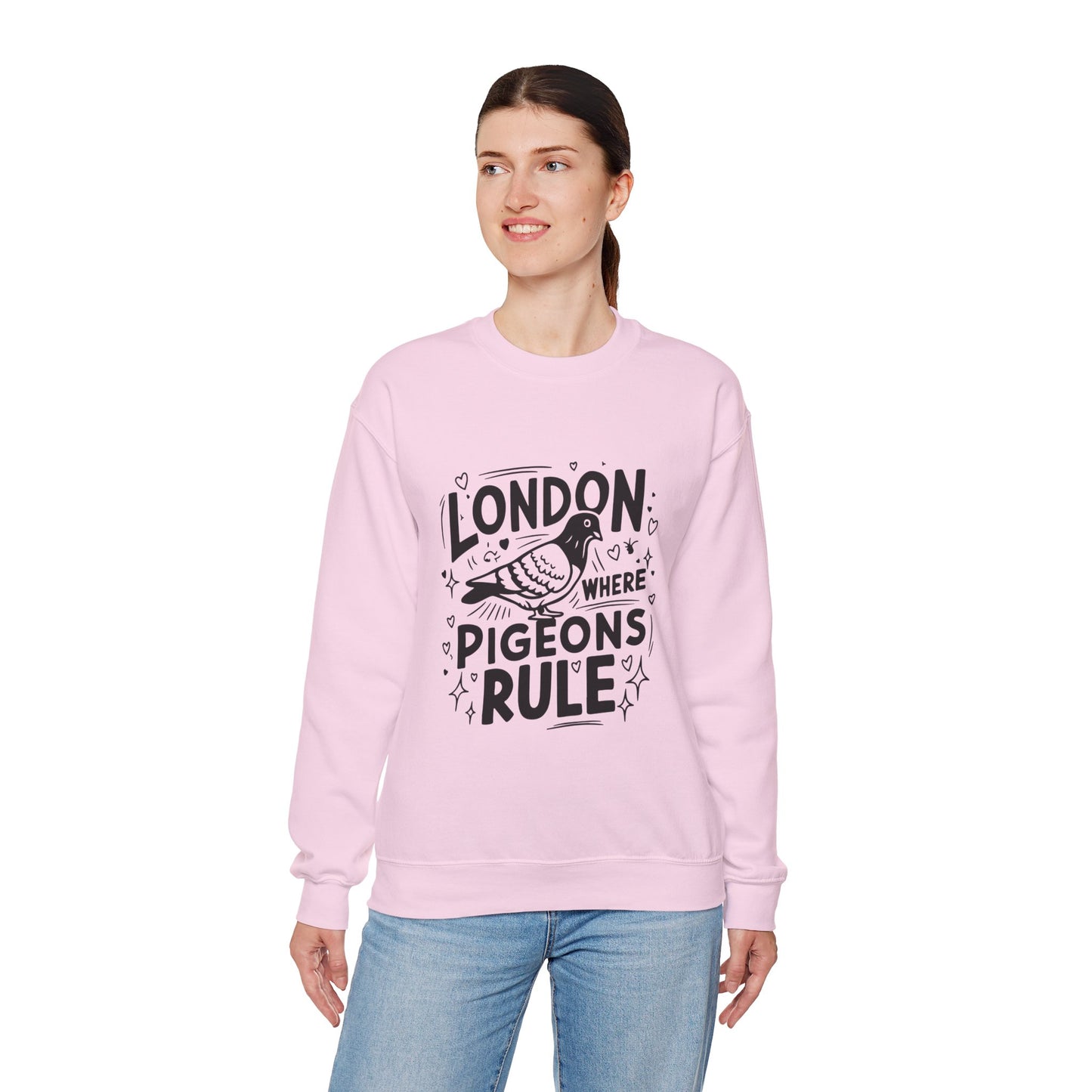 Unisex Heavy Blend™ Crewneck Sweatshirt - Pigeons Rule in London