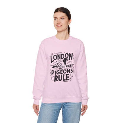 Unisex Heavy Blend™ Crewneck Sweatshirt - Pigeons Rule in London