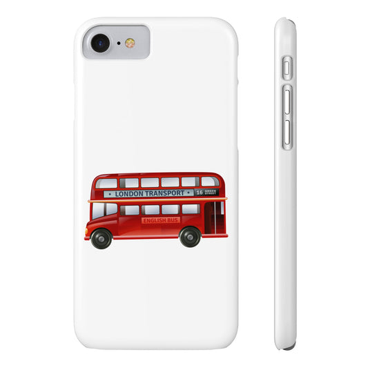 Vintage London Bus Phone Cases | Slim Phone Cover, London Gifts, Travel Accessories, Unique Phone Case, Bus Lover Gift