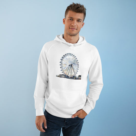 Unisex Hoodie - ondon Eye: A Bird’s Eye View of the City