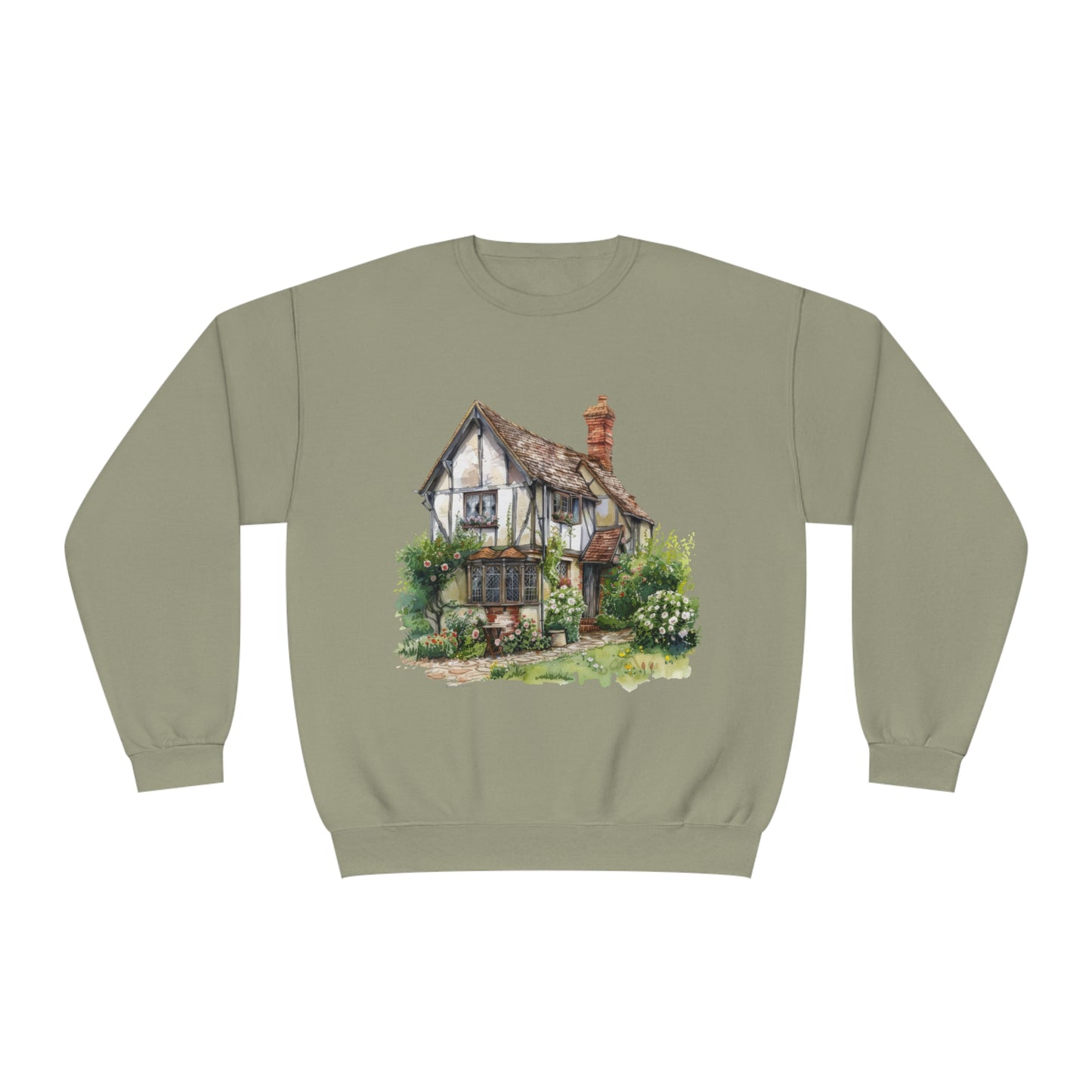Unisex NuBlend® Crewneck Sweatshirt - British Historic House Classic Architectural Elegance