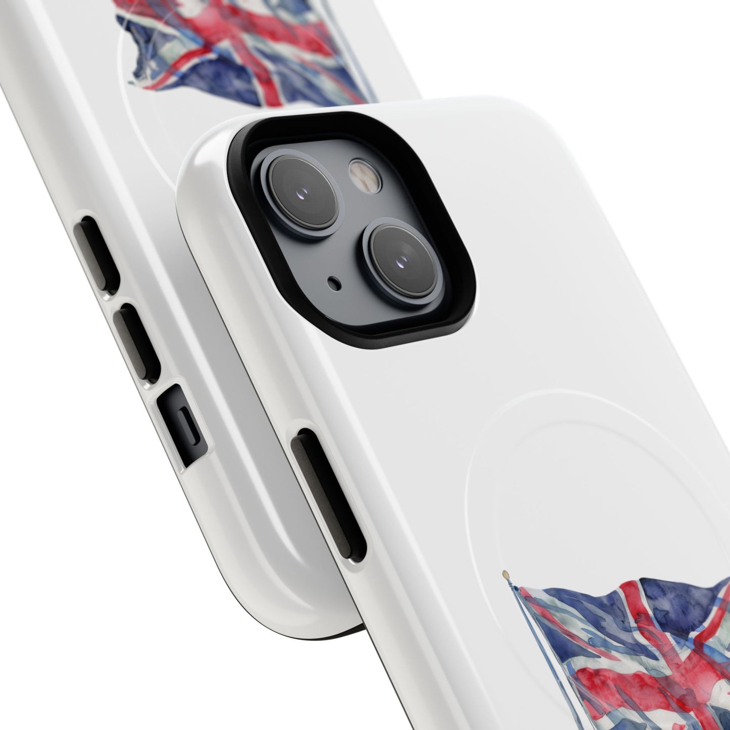 UK Flag Tough Magnetic Phone Case, Durable Phone Cover, Custom MagSafe Compatible, Gifts for Travelers, British Flag Mac Case