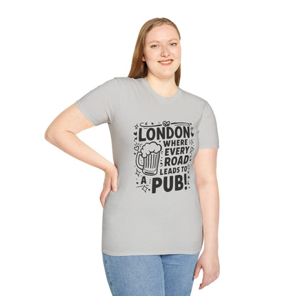 Unisex Softstyle T-Shirt - London's Pub Leading Road