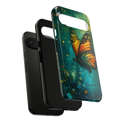 Colorful Butterfly Phone Case, Tough Cases for iPhone and Samsung, Cute Tech Accessories, Nature Lovers Gift, Vibrant Floral Design