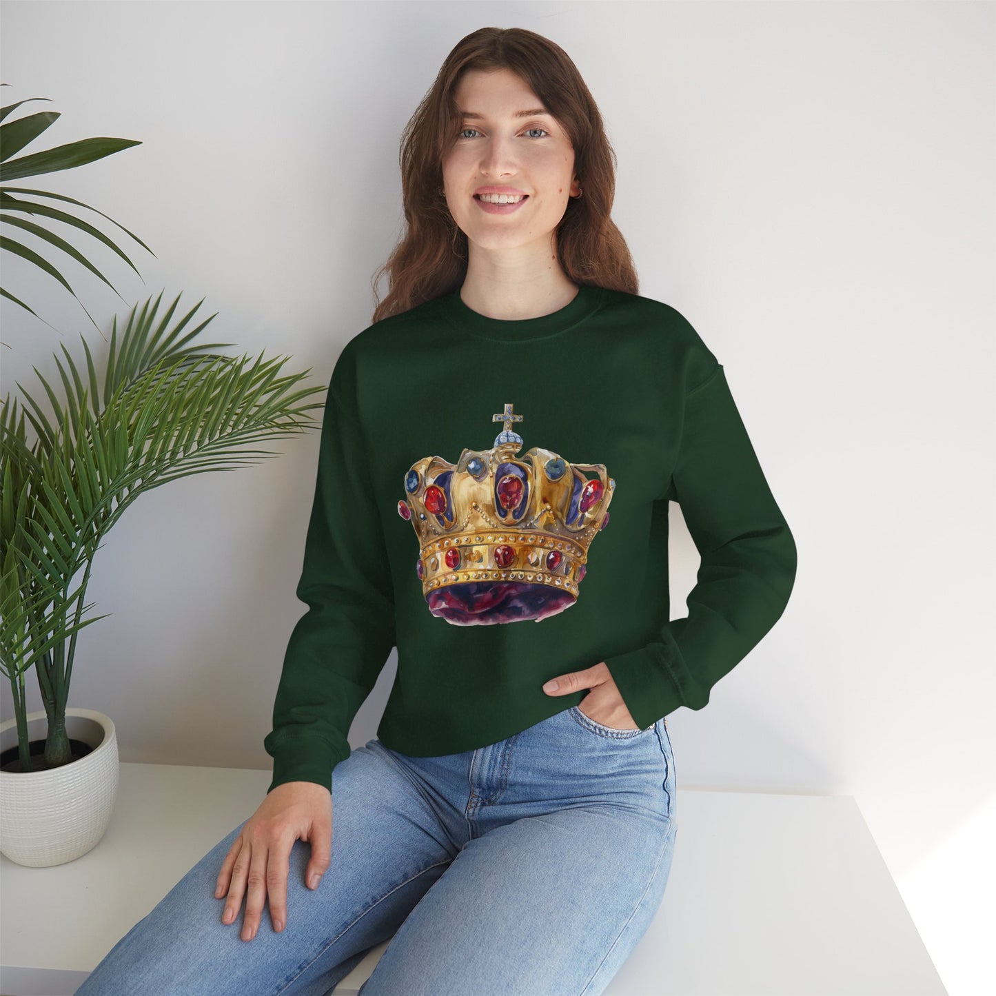 Unisex Heavy Blend™ Crewneck Sweatshirt - British Royal Crown