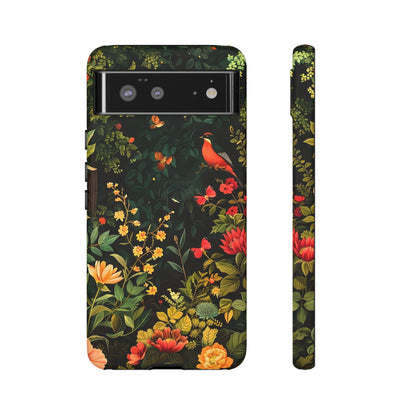 Floral Tough Phone Case, Nature-Inspired Design, Ideal for Garden Lovers, Gift for Birthdays, Christmas, Eco-Friendly Accessory