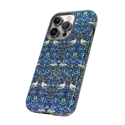 Bird and Floral Pattern Phone Case, Tough Cases, Gift for Nature Lovers, Eco-friendly, Custom Phone Accessories, All-Occasion