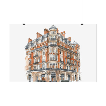 Elegant Architectural Rolled Posters, Art Prints for Home Decor, Gift for Housewarming, Wall Art for Living Room, Unique Art Decor