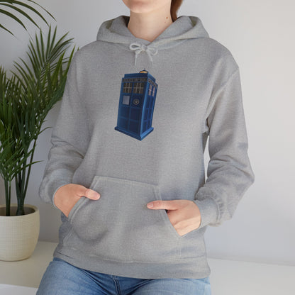 Unisex Heavy Blend™ Hooded Sweatshirt - British Police Public Call Box - Iconic TARDIS