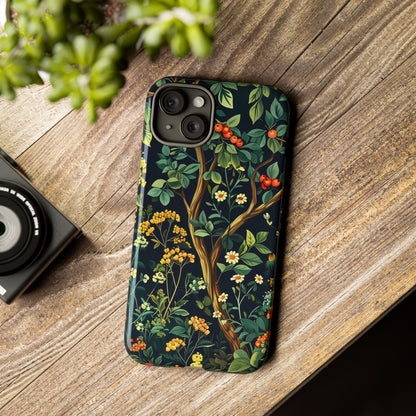 Floral iPhone Case, Nature Inspired Tough Case, Botanical Phone Cover, Eco-Friendly Gift, Unique Floral Design