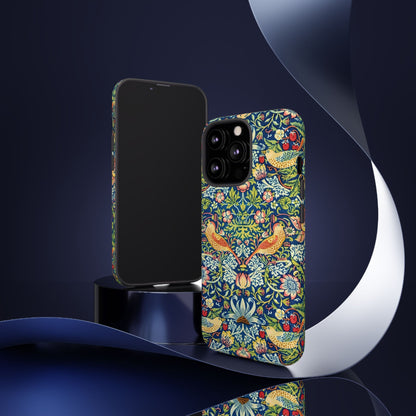 Floral Phone Case | Tough Cases, Stylish Protection, Unique Gift, Eco-Friendly, Floral Pattern, Bird Design