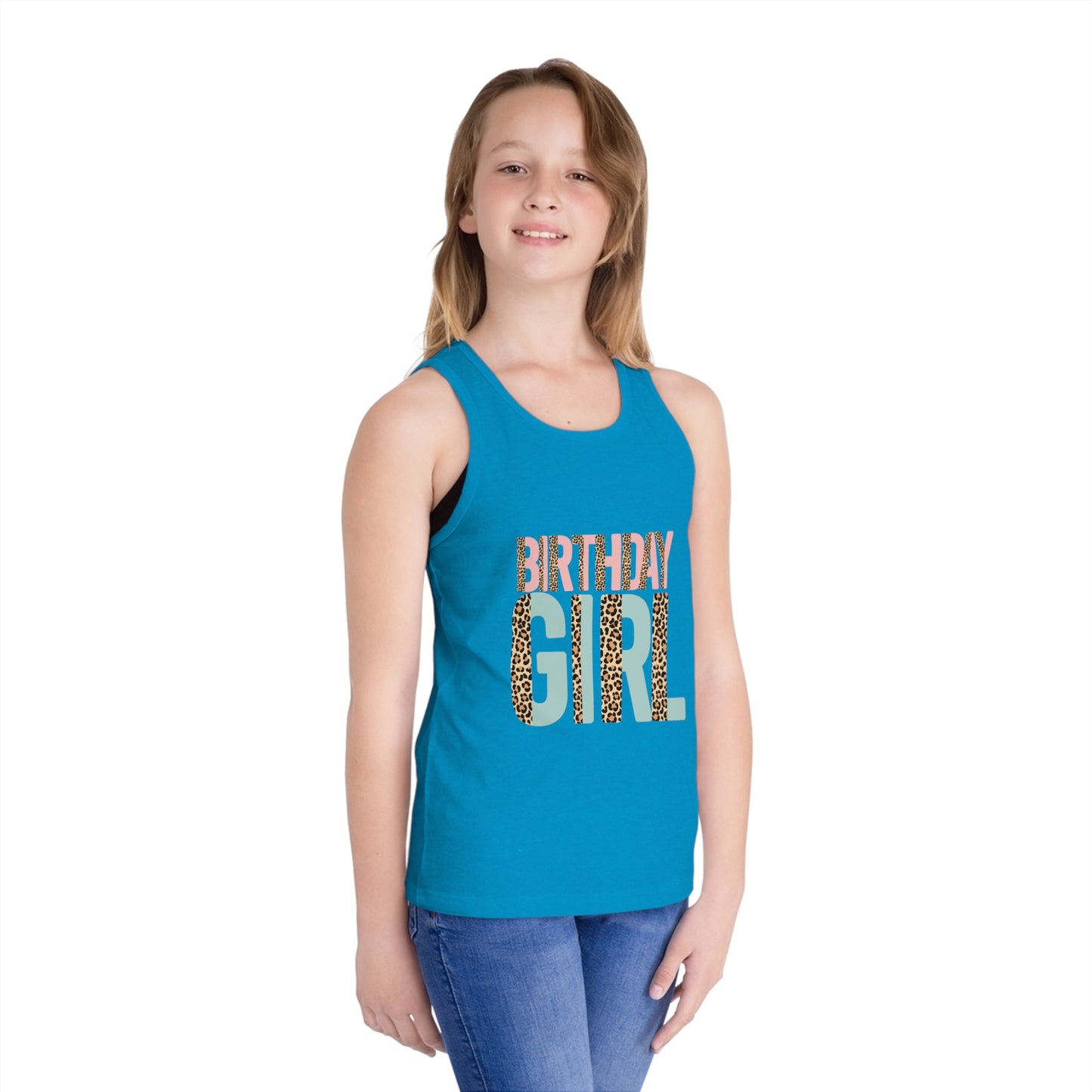 Girls' Birthday Tank Top - Fun and Festive Jersey Tee for Celebrating Special Days