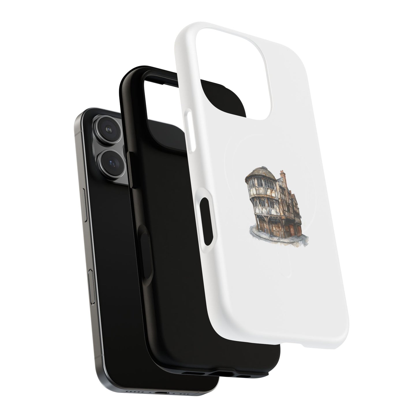 Durable Magnetic Phone Cases with Vintage Architecture Design, Personalized Phone Protection, Unique Gift for Travelers, Stylish Tech [...]