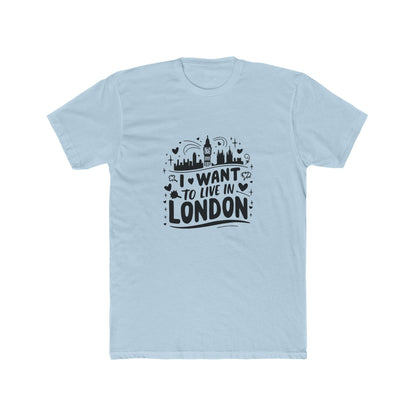 Living my best life in London Unisex Cotton Crew Tee