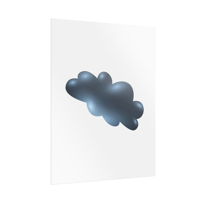 Cloud Art Print, Modern Decor, Minimalist Wall Art, Home Office Decor, Unique Gift, Aesthetic Poster