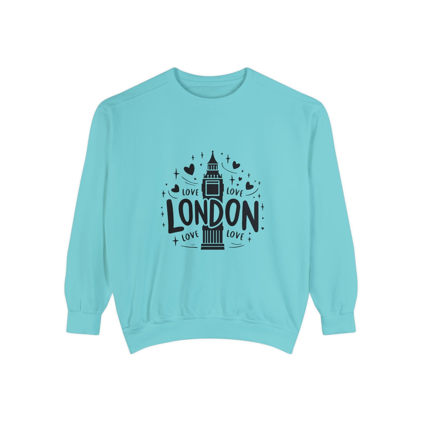 Unisex Garment-Dyed Sweatshirt Versatile - Love London