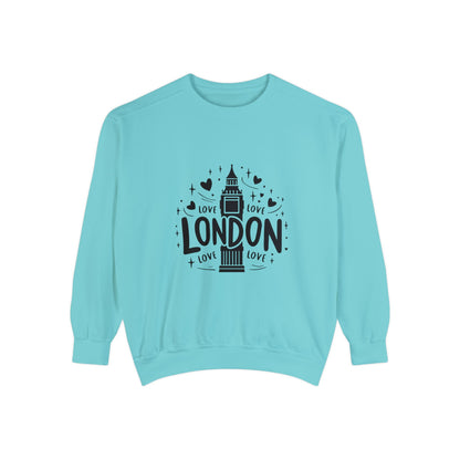 Unisex Garment-Dyed Sweatshirt Versatile - Love London