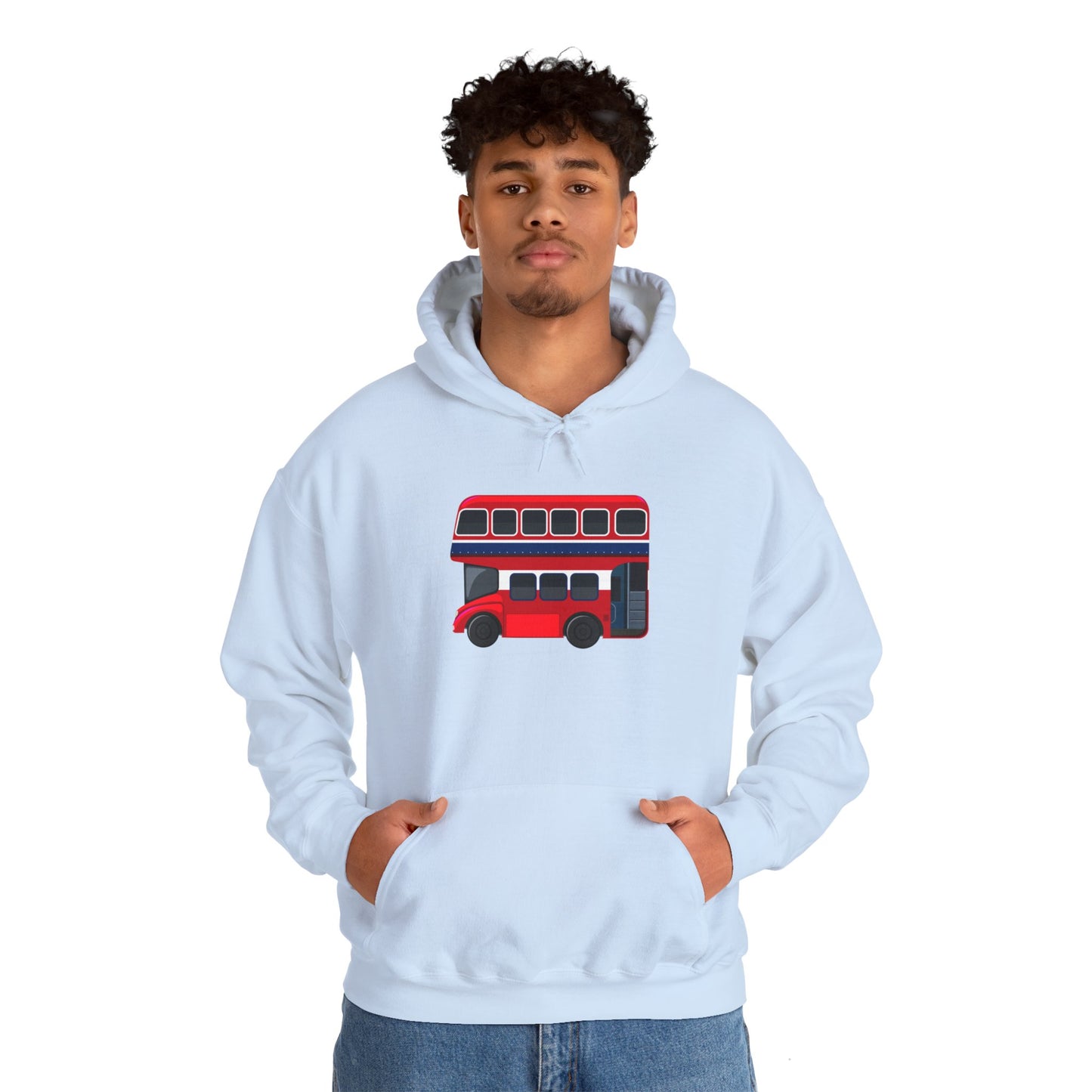 Unisex Heavy Blend™ Hooded Sweatshirt - Iconic London Red Bus