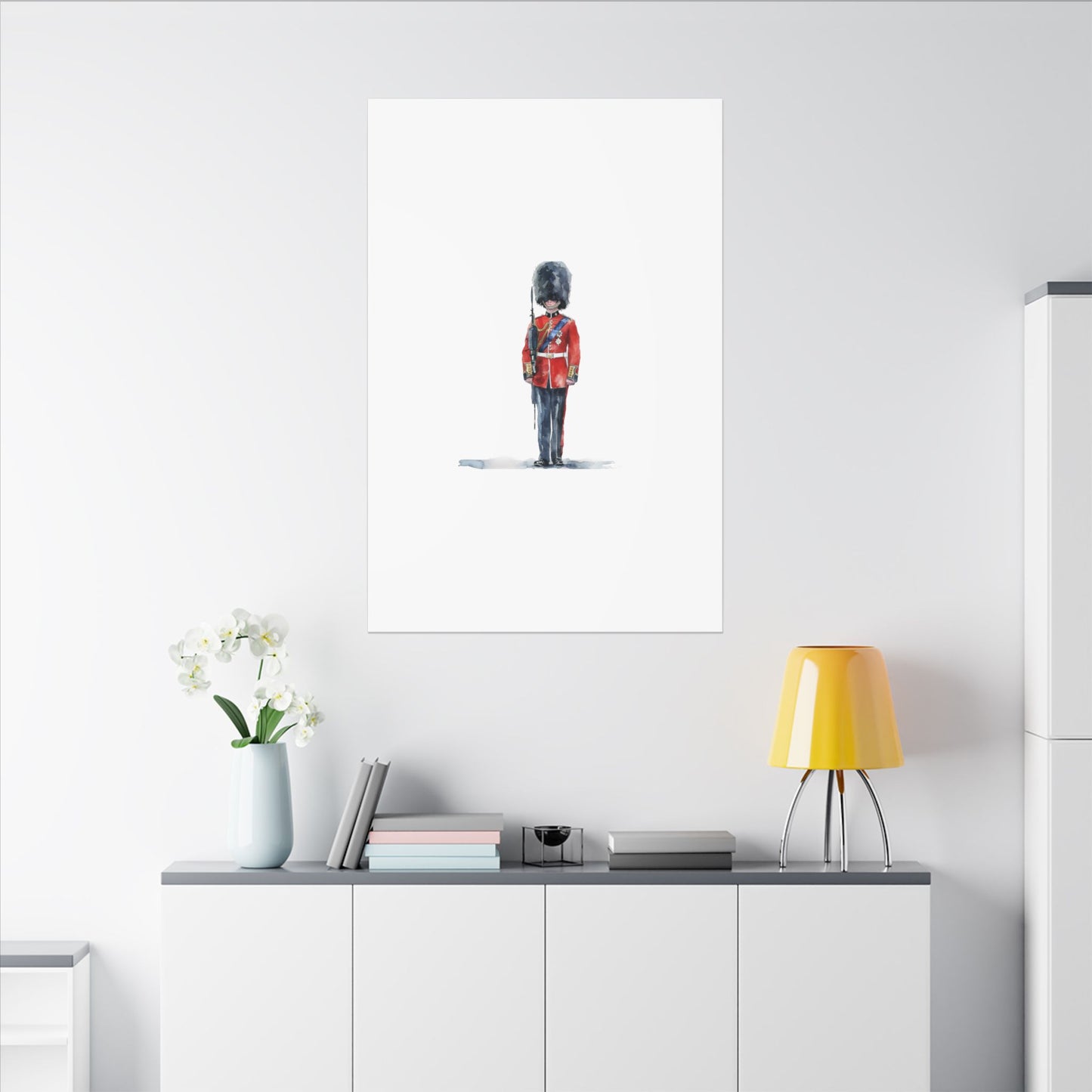 Royal Guard Canvas Art Print, British Soldier Wall Decor, Home Decoration, Gift for History Lovers, Art for Offices, Unique Wall Gallery