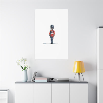 Royal Guard Canvas Art Print, British Soldier Wall Decor, Home Decoration, Gift for History Lovers, Art for Offices, Unique Wall Gallery