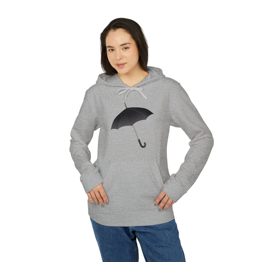 Adidas Unisex Umbrella Design Fleece Hoodie - Cozy & Stylish for Rainy Days