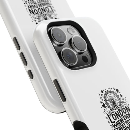 London Story Magnetic Tough Case - Unique Design for Travel Lovers