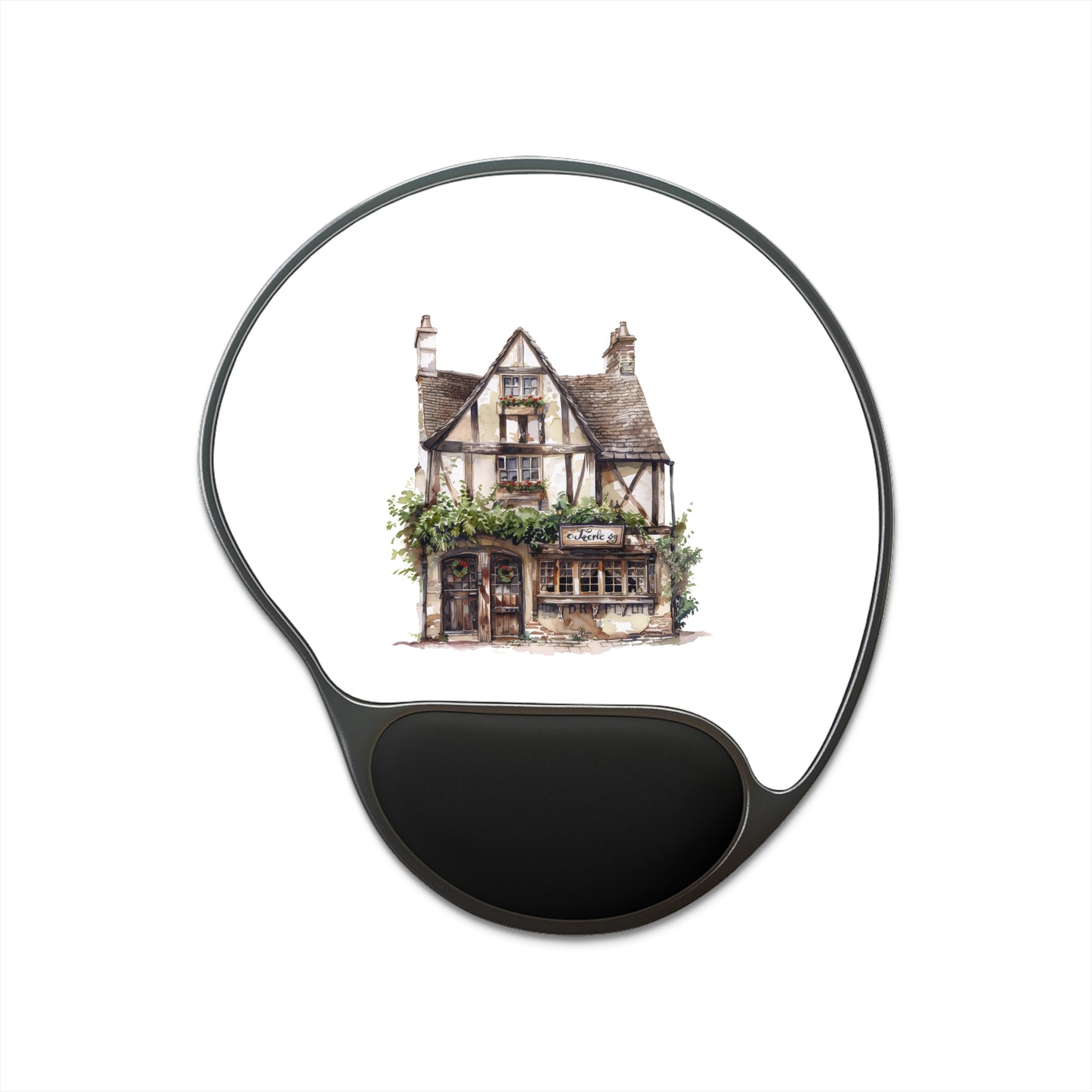 Charming Cottage Mouse Pad With Wrist Rest