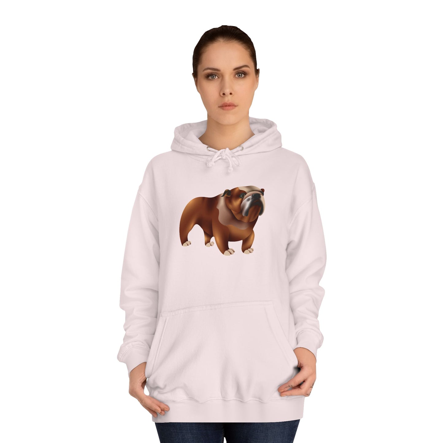 Unisex College Hoodie - Adorable British Dog