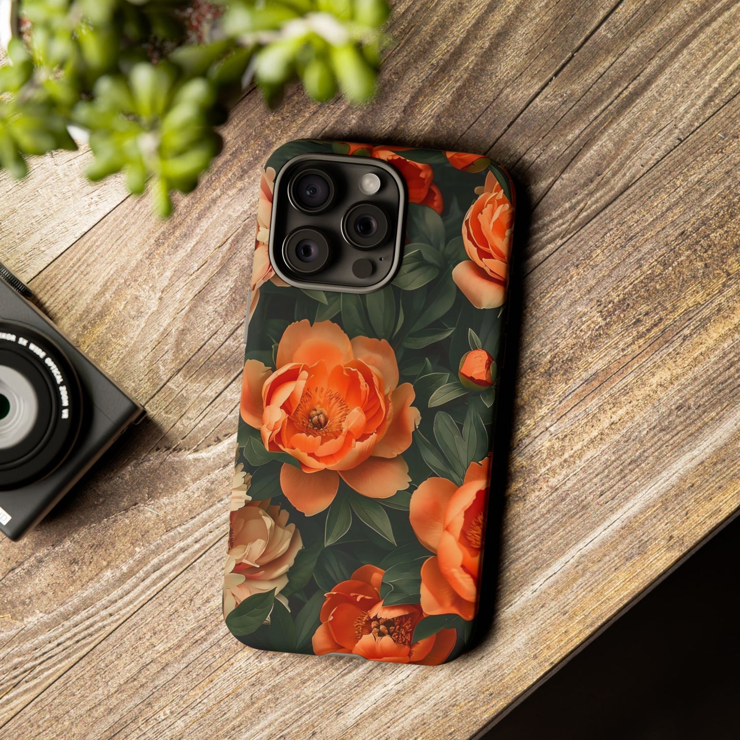 Stylish Floral Phone Case, Tough Cases, Floral Phone Cover, Gift for Her, Spring Accessories, Mother's Day, Phone Protection
