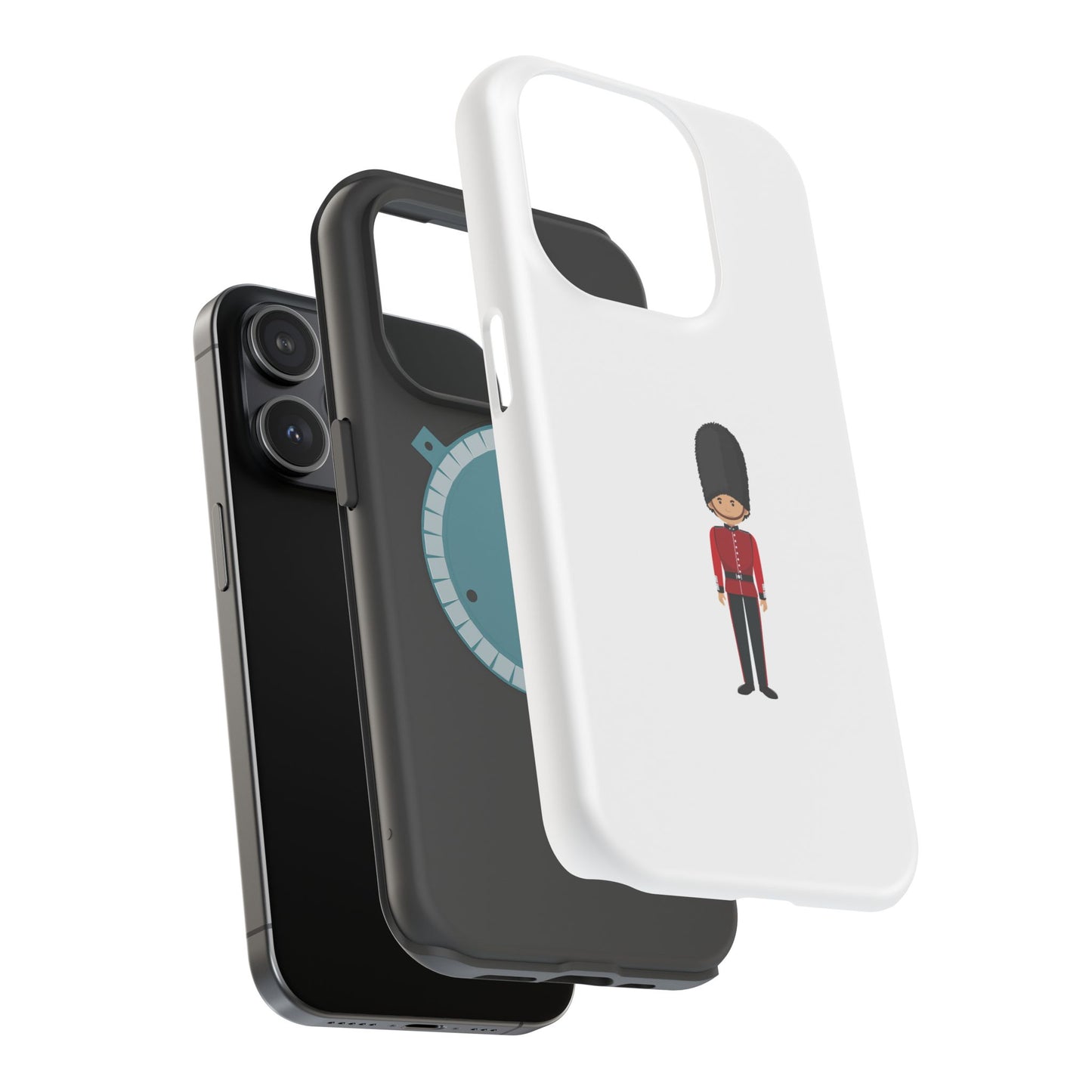 Charming Magnetic Phone Cases with Royal Guard Design, Fun Gift, Phone Accessory, Stylish Protection, Unique Phone Cover