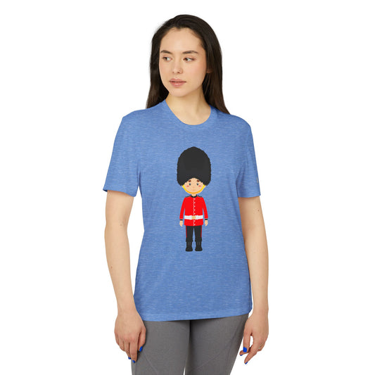 Adidas Unisex Sport T-Shirt - Cartoon Soldier Design - British Soldier - Classic Military Elegance and Honor
