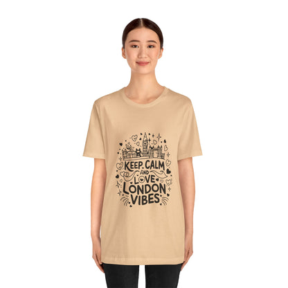 Unisex Jersey Short Sleeve Tee - Keep Calm and love London Vibes
