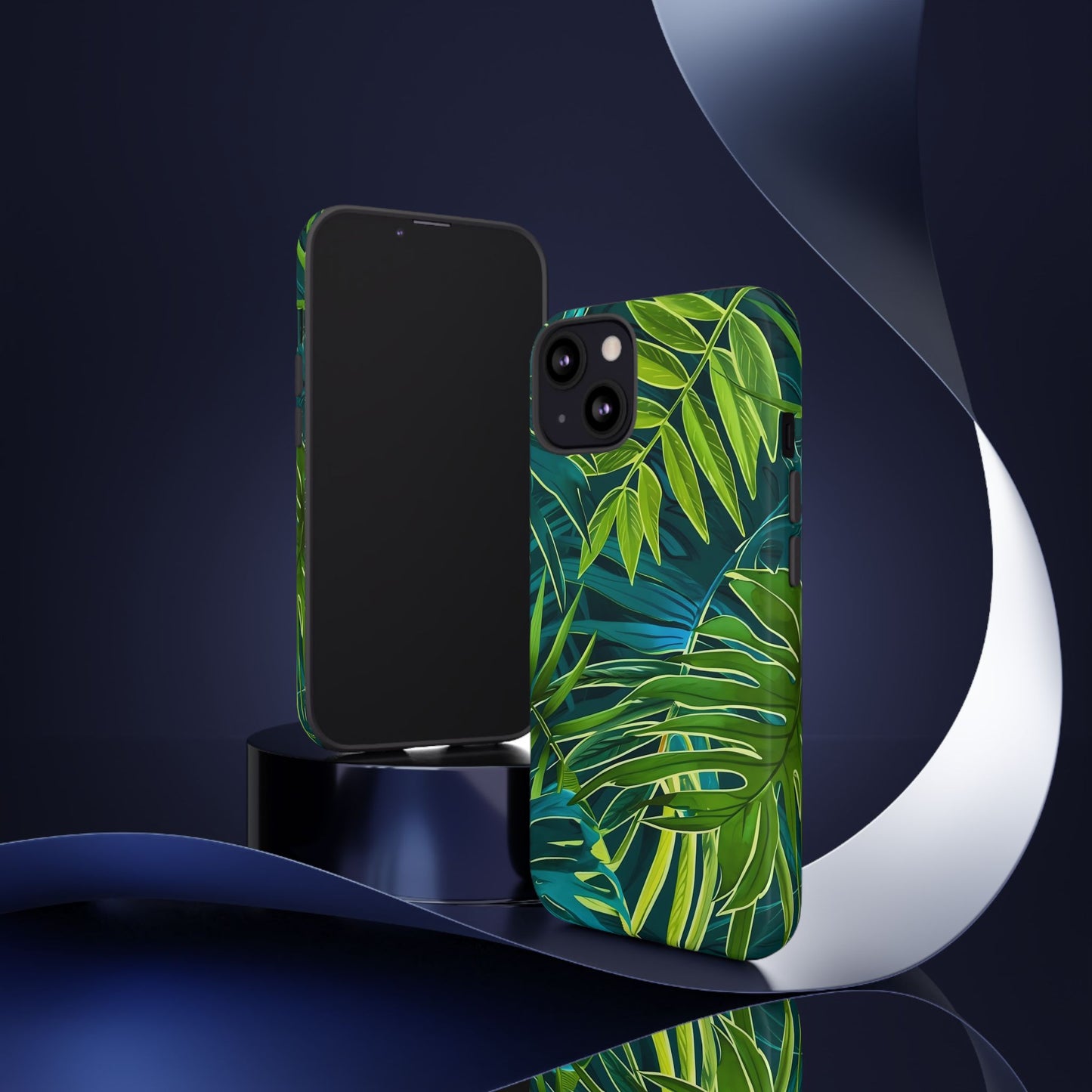 Tropical Phone Case - Durable Green Leaf Design, Eco-Friendly Gift, Trendy Accessory, Nature Lover's Case, Summer Vibes