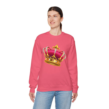 Unisex Heavy Blend™ Crewneck Sweatshirt - British Royal Crown - Symbol of Regal Elegance and Authority