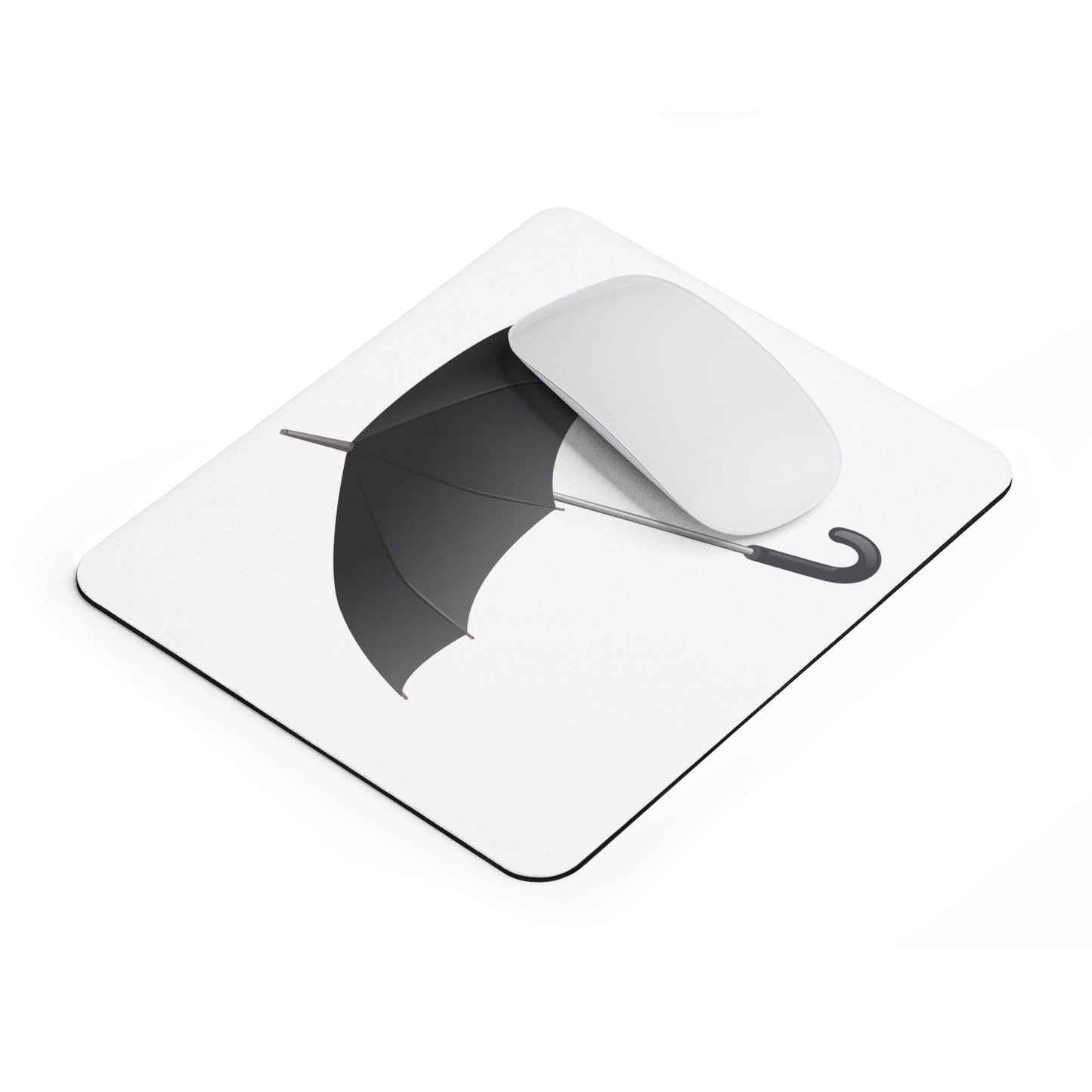 Stylish Black Umbrella Mouse Pad - Perfect Gift for Home Office, Gamer, Work Desk, Minimalist Decor, Rainy Day Vibe
