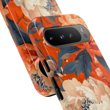 Floral Tough Case, Durable Floral Phone Case, Stylish Protection Case, Gift for Her, Spring Accessories, Mother’s Day Gift