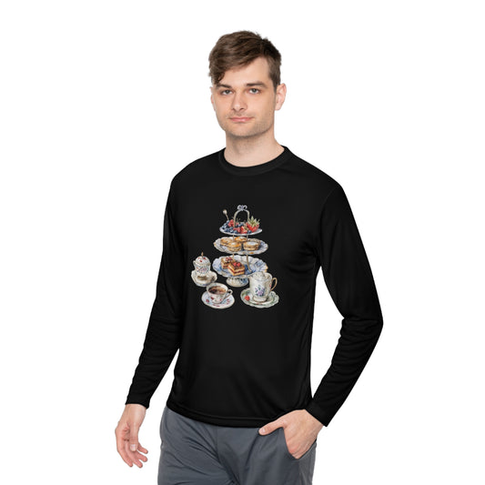 Unisex Lightweight Long Sleeve Tee - British Food - Traditional Dishes and Culinary Delights