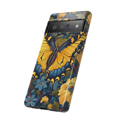 Colorful Butterfly Phone Case, Floral Design, Tough Cases, Protective Cover, Gifts for Nature Lovers, Birthday Present