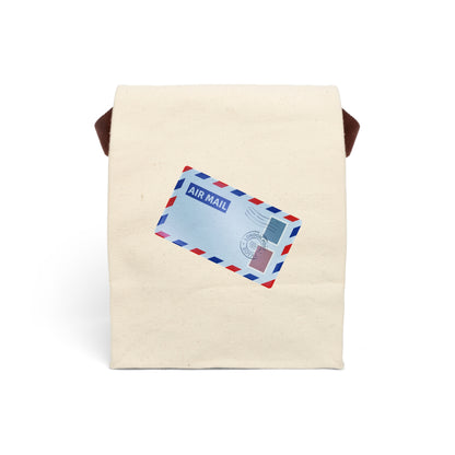 The Airmail Canvas Lunch Bag With Strap