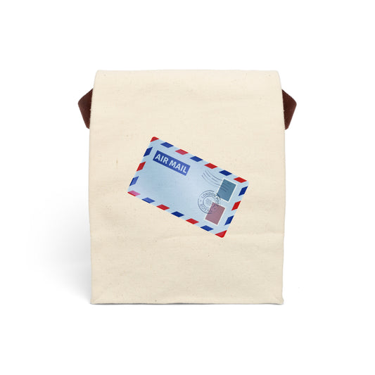 The Airmail Canvas Lunch Bag With Strap