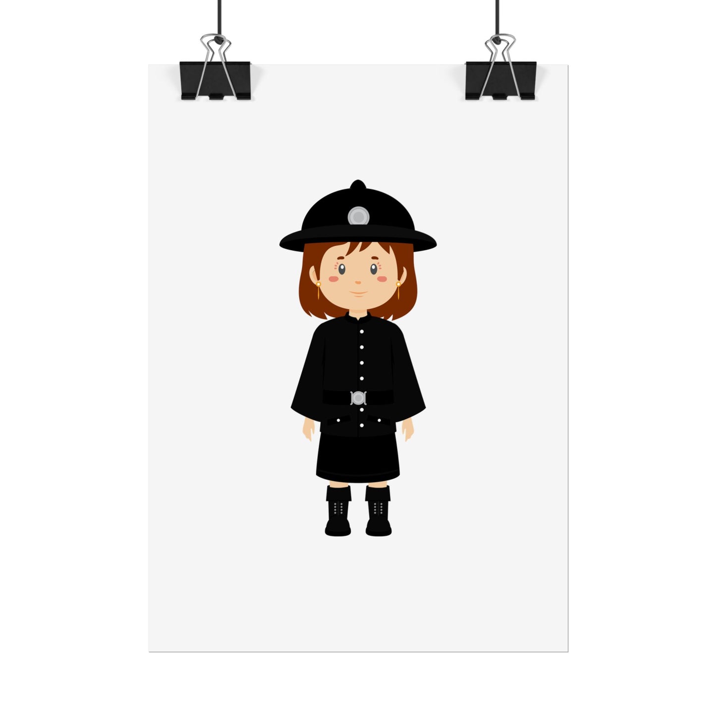 Charming Firefighter Rolled Posters for Kids' Rooms, Playful Wall Art, Fire Safety Decor, Kids' Gifts, Educational Prints