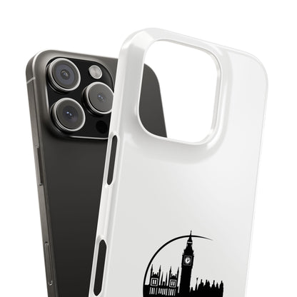 London Skyline Slim Phone Case - Stylish Black and White Design, Modern Accessories for Travelers, Gifts for London Lovers, Phone [...]