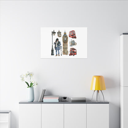 Canvas Art Print, London Skyline, Home Decor, Wall Art, Gift Idea, Travel Memories, Modern Wall Art